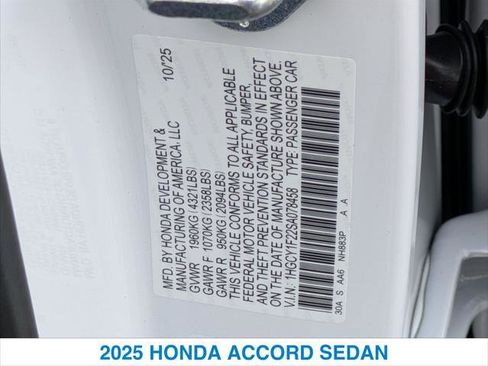 New 2025 Honda Accord LX image 26