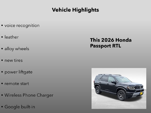 New 2026 Honda Passport RTL image 15