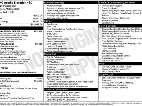 Used 2025 GMC Acadia Elevation w/ Elevation Premium Package AWD/4WD image 10