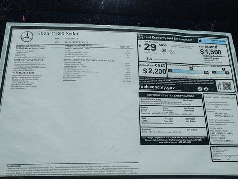 New 2025 Mercedes-Benz C 300 Sedan image 27