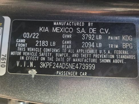 Used 2022 Kia Forte LXS w/ LXS Technology Package FWD image 33