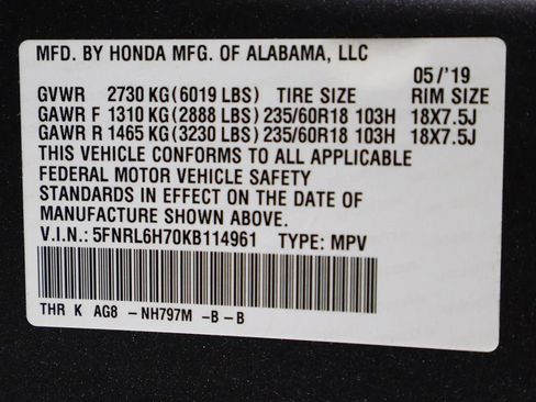 Used 2019 Honda Odyssey EX-L image 48
