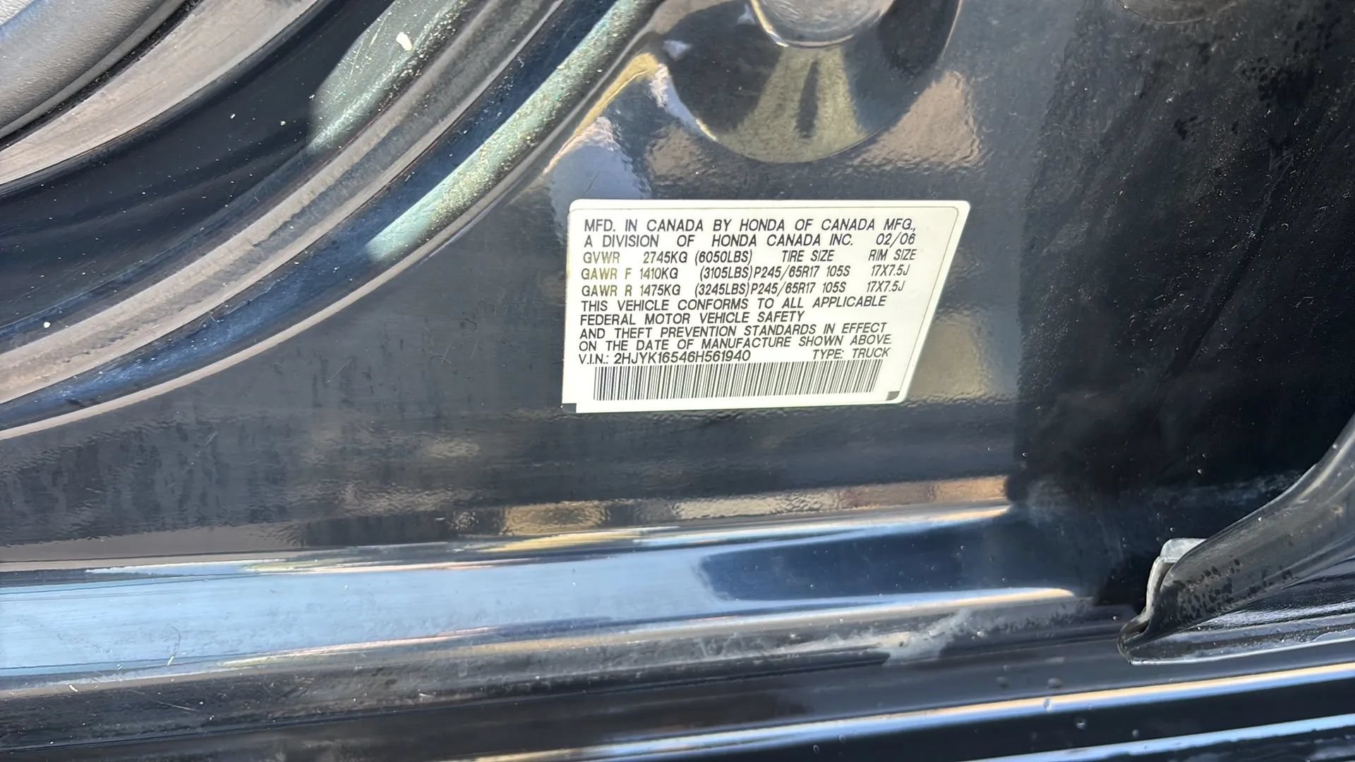 Used 2006 Honda Ridgeline RTL image 31