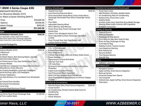 Used 2021 BMW 430i Coupe w/ Convenience Package RWD image 3
