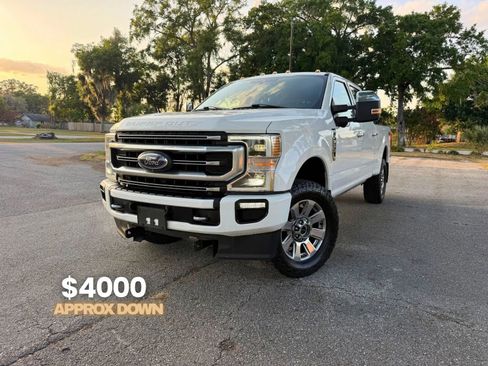 Used 2020 Ford F350 Platinum w/ Snow Plow Prep Package AWD/4WD image 1