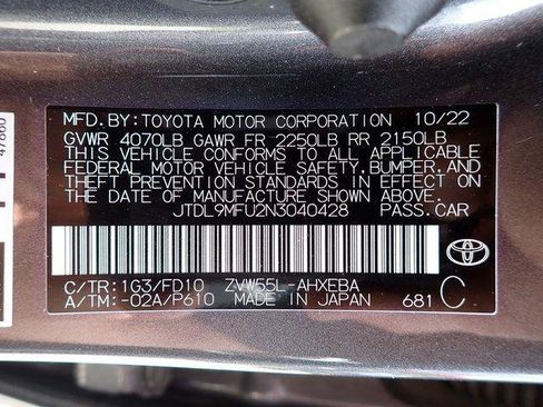 Certified 2022 Toyota Prius LE AWD/4WD image 21