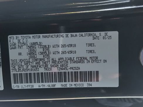 Certified 2025 Toyota Tacoma SR5 AWD/4WD image 23