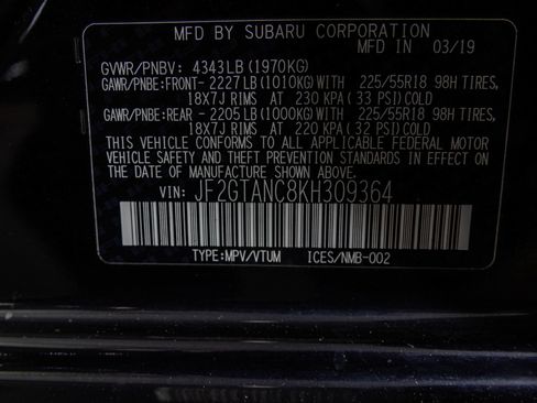 Used 2019 Subaru Crosstrek 2.0i Limited w/ Moonroof Package w/Navigation image 51