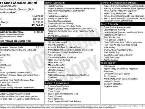 Used 2026 Jeep Grand Cherokee Limited w/ Limited Altitude Package AWD/4WD image 25