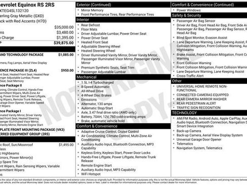 Used 2025 Chevrolet Equinox RS w/ Safety and Technology Package AWD/4WD image 7