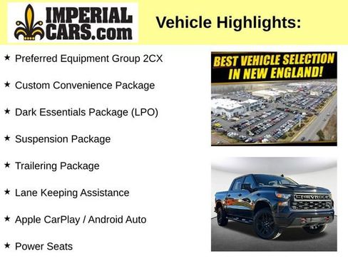 Used 2023 Chevrolet Silverado 1500 Custom Trail Boss w/ LPO, Dark Essentials Package image 7