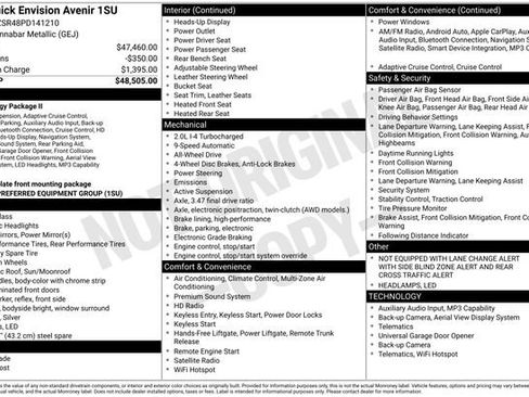 Used 2023 Buick Envision Avenir AWD/4WD image 18