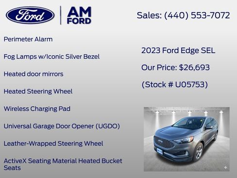 Used 2023 Ford Edge SEL w/ Convenience Package AWD/4WD image 26