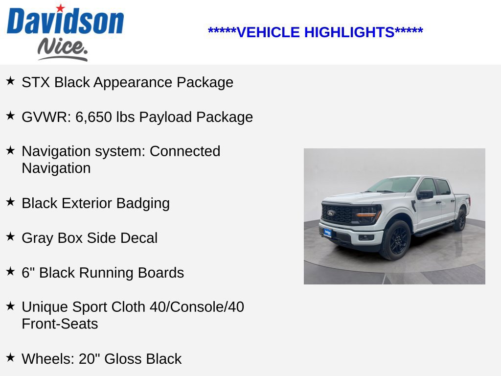 Used 2024 Ford F150 STX w/ STX Black Appearance Package AWD/4WD image 4