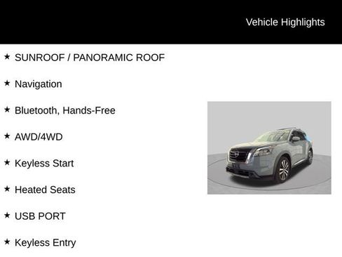 Used 2023 Nissan Pathfinder Platinum AWD/4WD image 9