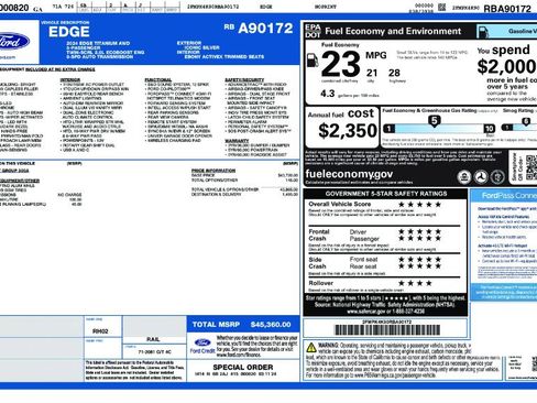 Used 2024 Ford Edge Titanium image 2