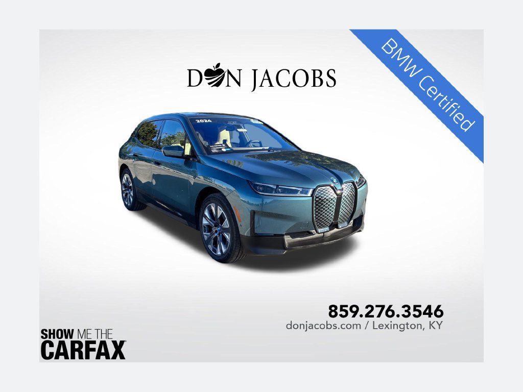 Certified 2024 BMW iX xDrive50 w/ Premium Package AWD/4WD 360° Tour