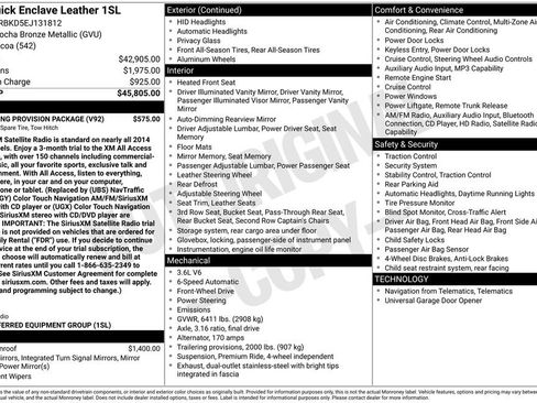 Used 2014 Buick Enclave Leather w/ Trailering Provision Package image 5