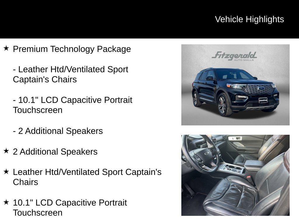 Used 2020 Ford Explorer Platinum w/ Premium Technology Package AWD/4WD image 9