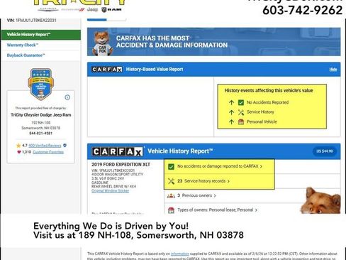 Used 2019 Ford Expedition XLT w/ Equipment Group 202A image 15