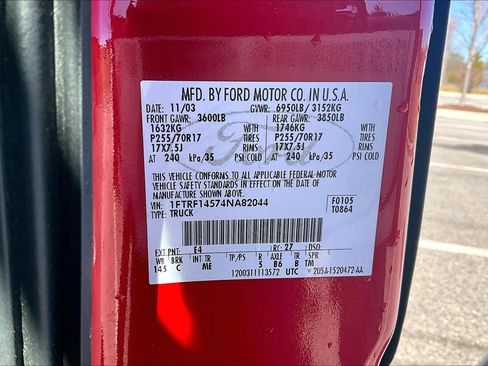 Used 2004 Ford F150 4x4 Regular Cab image 7