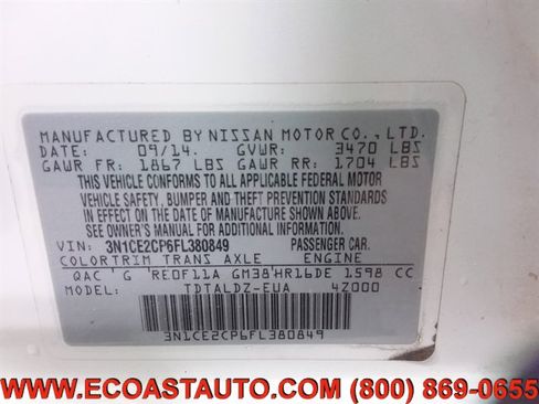 Used 2015 Nissan Versa Note SV image 17