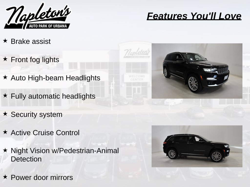 Used 2022 Jeep Grand Cherokee Summit w/ Adv Protech Group IV AWD/4WD image 21