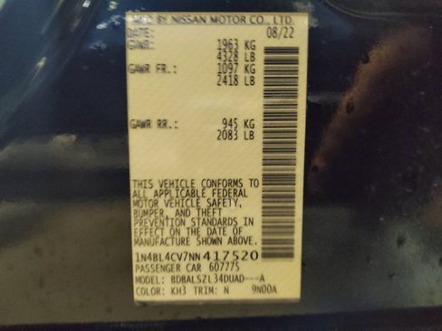 Used 2022 Nissan Altima 2.5 SR w/ Midnight Edition Package FWD image 33