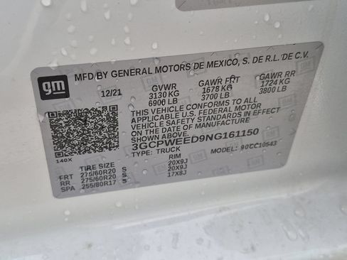 Used 2022 Chevrolet Silverado 1500 LTZ w/ LTZ Premium Texas Edition RWD image 28