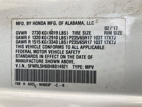 Used 2017 Honda Odyssey EX-L image 53