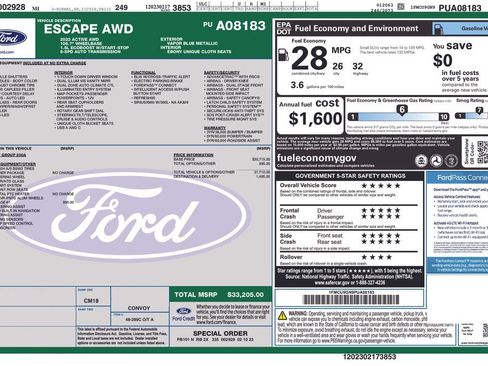 Used 2023 Ford Escape Active w/ Tech Pack #1 image 39