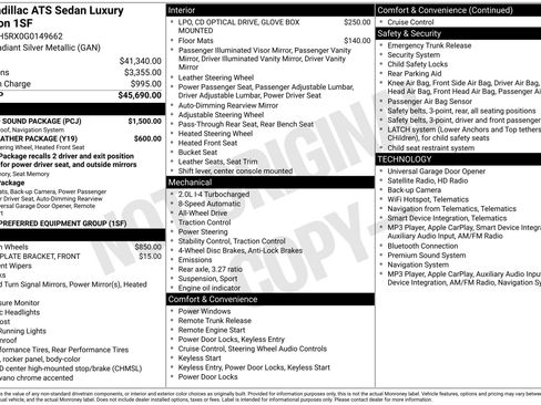 Used 2016 Cadillac ATS Luxury w/ Sun And Sound Package AWD/4WD image 2