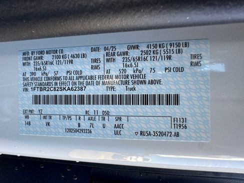 New 2025 Ford Transit 250 148 Medium Roof Extended AWD image 34