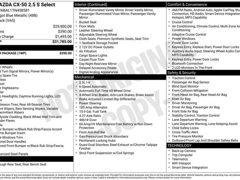 Certified 2026 MAZDA CX-50 AWD 2.5 S w/ Weather Package image 38