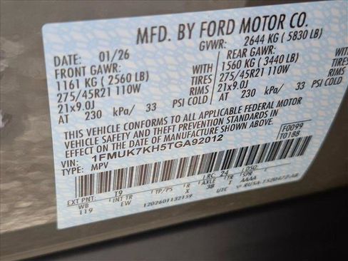 Used 2026 Ford Explorer ST-Line w/ ST-Line Street Pack RWD image 23