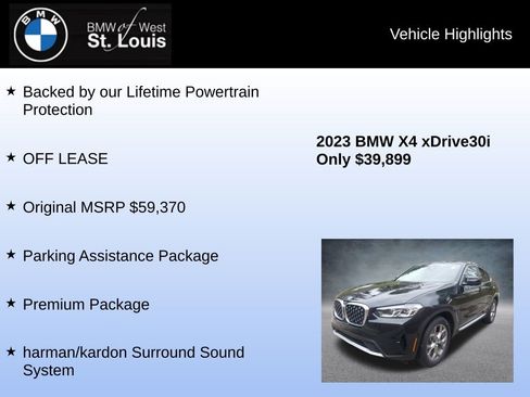 Used 2023 BMW X4 xDrive30i w/ Premium Package image 8