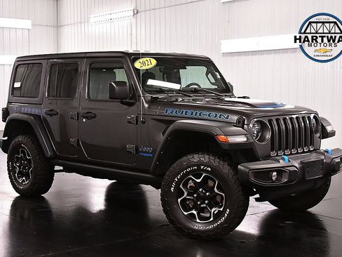Used 2021 Jeep Wrangler Unlimited Rubicon 4xe w/ Cold Weather Group AWD/4WD image 1