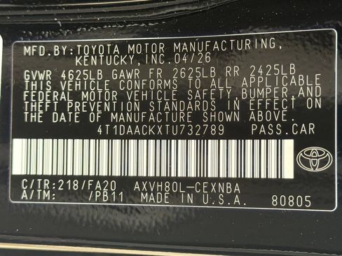 New 2026 Toyota Camry LE w/ Convenience Package FWD image 32
