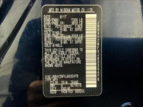 Used 2018 Nissan Armada Platinum w/ Captain Seat Package image 46