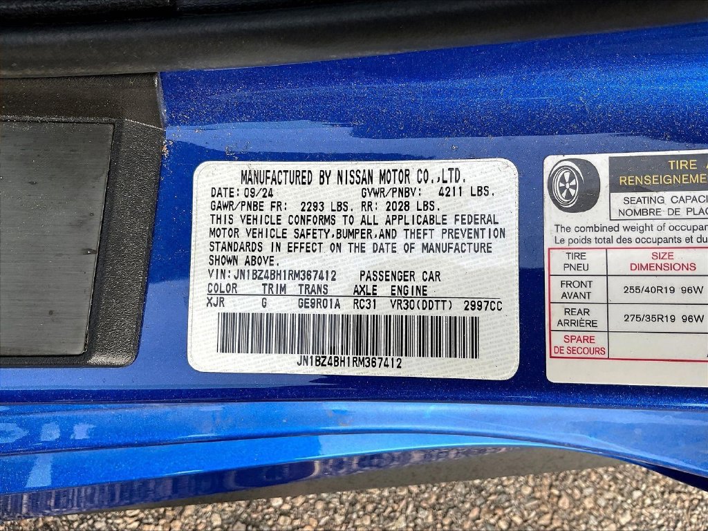 Used 2024 Nissan Z Performance w/ Floor Mat Package RWD image 22
