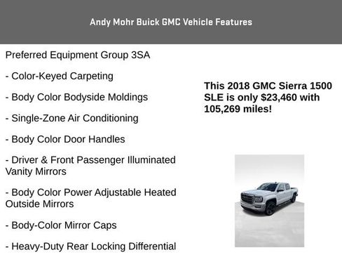 Used 2018 GMC Sierra 1500 SLE w/ Black Pack AWD/4WD image 12