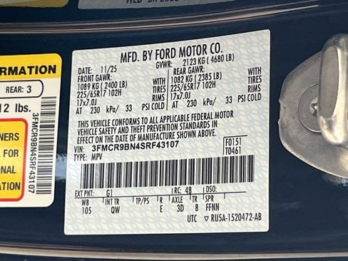 Used 2025 Ford Bronco Sport Big Bend w/ Convenience Package AWD/4WD image 33