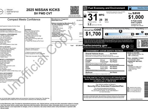 Used 2025 Nissan Kicks SV w/ SV Premium Package FWD image 48