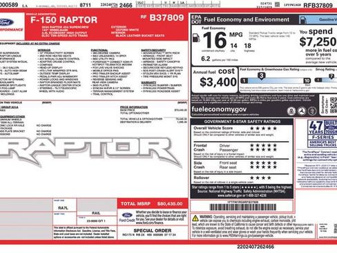 Used 2024 Ford F150 Raptor AWD/4WD image 29