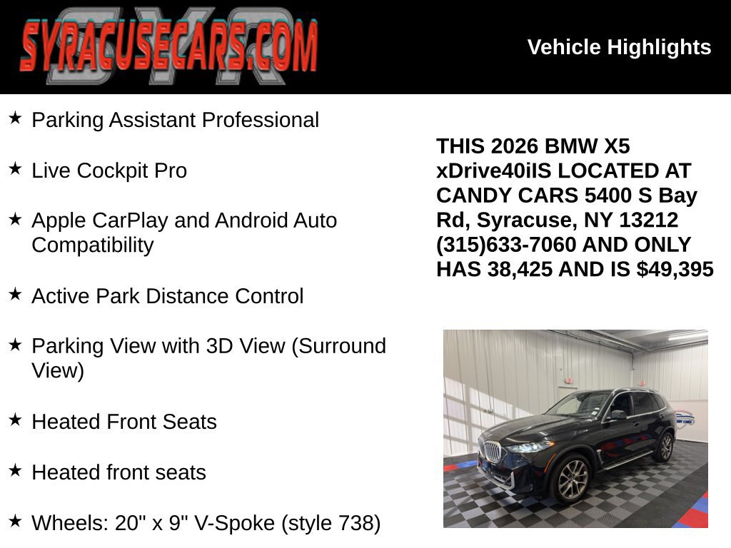 Used 2026 BMW X5 xDrive40i AWD/4WD image 6