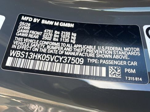 New 2027 BMW M4 Coupe w/ M Carbon Exterior Package RWD image 24