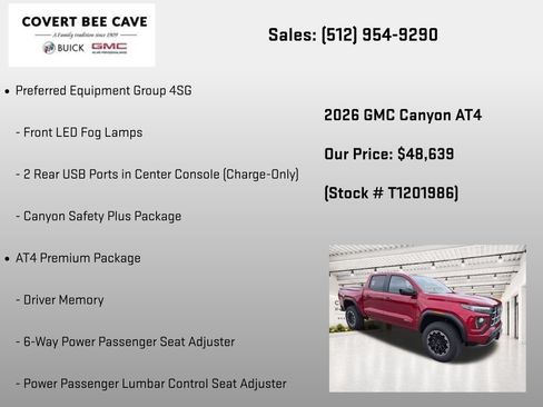 New 2026 GMC Canyon AT4 w/ AT4 Premium Package AWD/4WD image 19
