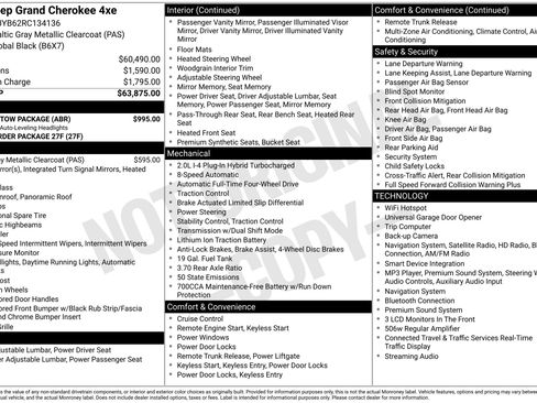 Used 2024 Jeep Grand Cherokee Limited 4xe w/ Trailer Tow Package AWD/4WD image 4
