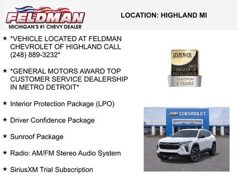 New 2026 Chevrolet Trax RS w/ Sunroof Package image 3