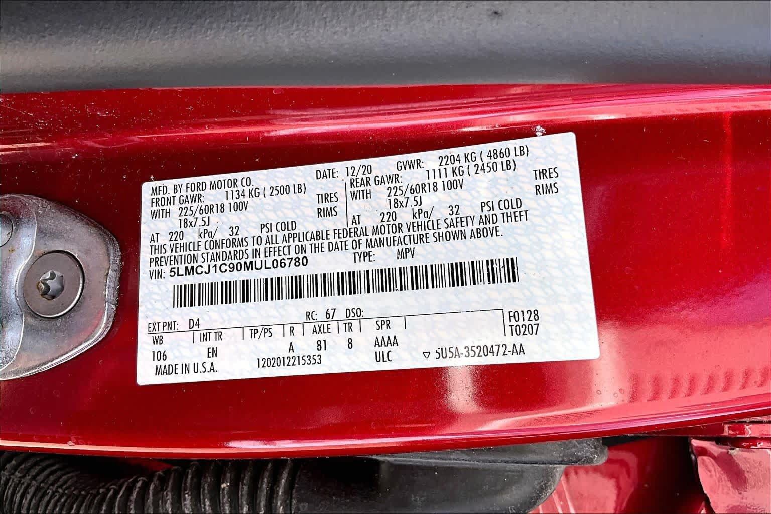 Used 2021 Lincoln Corsair FWD image 34